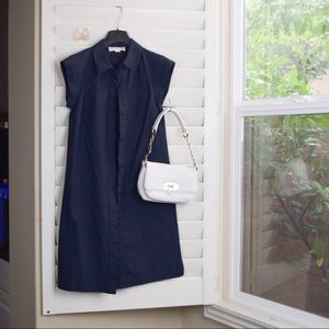 Michael Kors Navy Blue Button Down Dress